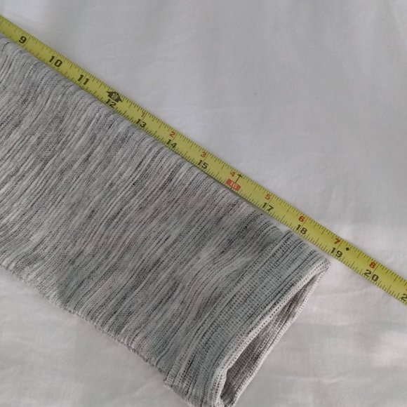 Gap gray/white veragated striped back zip tunic dress, size M - Picture 10 of 11